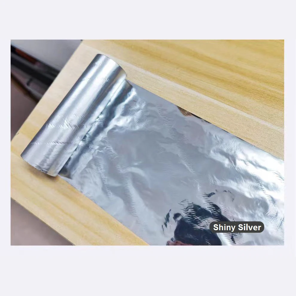 Silver Foil Ribbon roll 110mm Shiny Silver-embossed Logo Printing Thermal Transfer Resin Ribbon for Satin Ribbon/Gift Bags/Cards