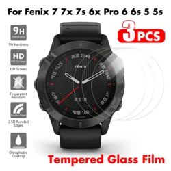 3 sztuk Anti-Scrath szkło hartowane dla Garmin Fenix 7x 6x 6xpro Screen Protector na dla Fenix 5 6 7 5s 6s 7s inteligentne szkiełko zegarowe film