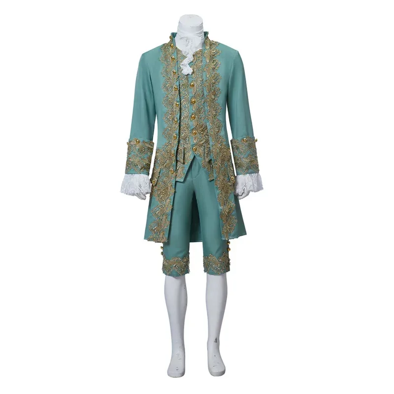 

New 2025 18th Century Gentleman Elegant Aristocrat Cosplay Medieval Royal Men Court Costume Victorian Me ★AA9X