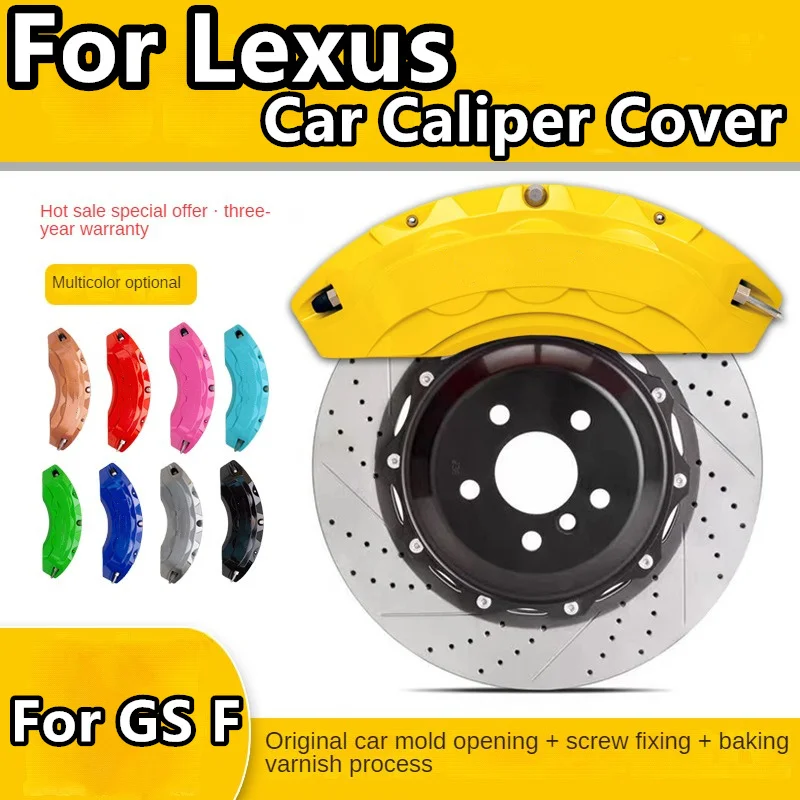 For Lexus GS F Brake Caliper Cover Aluminum Alloy Front Rear Wheel Modification Kit