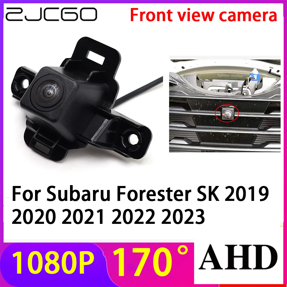 

ZJCGO AHD 1080P LOGO Car Parking Front View Camera Waterproof for Subaru Forester SK 2019 2020 2021 2022 2023