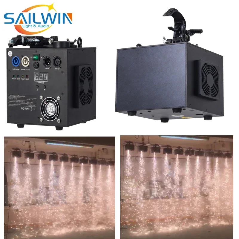 Sailwin Factory 650W Downside Waterfall Fountain Cold Spark Machine Fireworks Sparkler Equipment