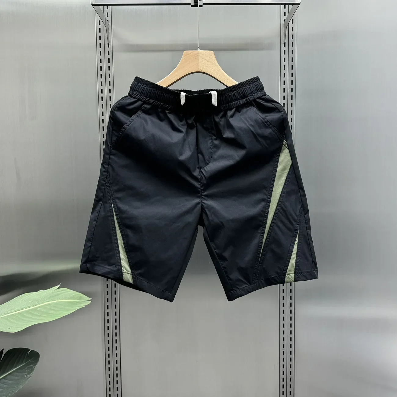 Мужские шорты с карманами, широкие мешковатые пляжные шорты, свободные мужские короткие брюки на шнурке, быстросохнущие, новинка в корейском стиле, повседневные Xl