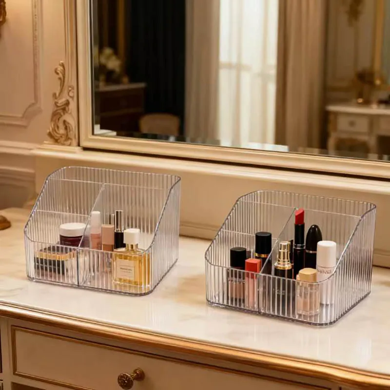 

4 Holes Acrylic Cosmetic Makeup Storage Box Transparent Lipstick Brushes Eyebrow Pencil Organizer Large-Capacity Make Up Tools