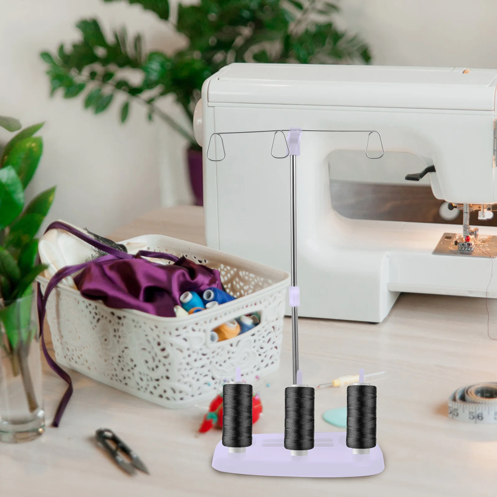 

Sew Sewing Supplies Accessory Accessories Machine Thread Holder Spools Stand Embroidery Organizer