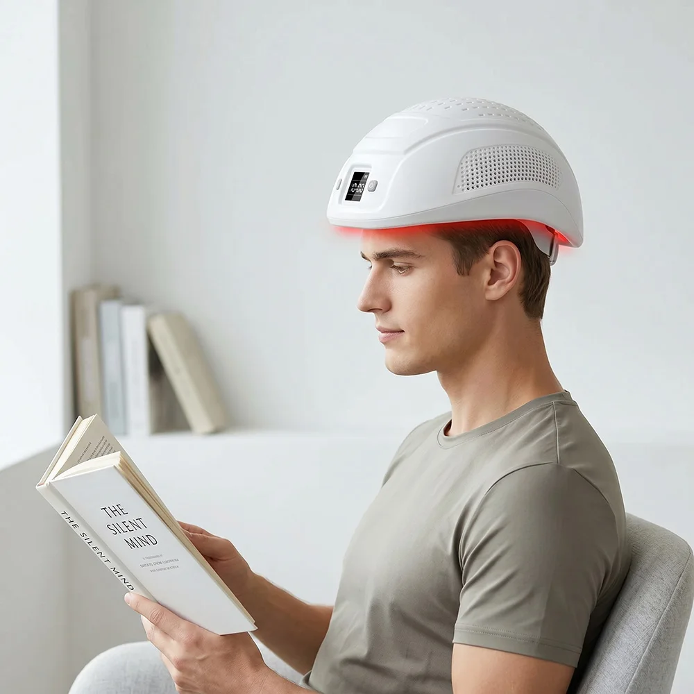 Hair Growth Cap Anti Hair Loss Laser Helmet Hat for Hair Regrowth 650nm LLLT Light Therapy Device Home Use Hair Growth Treatment