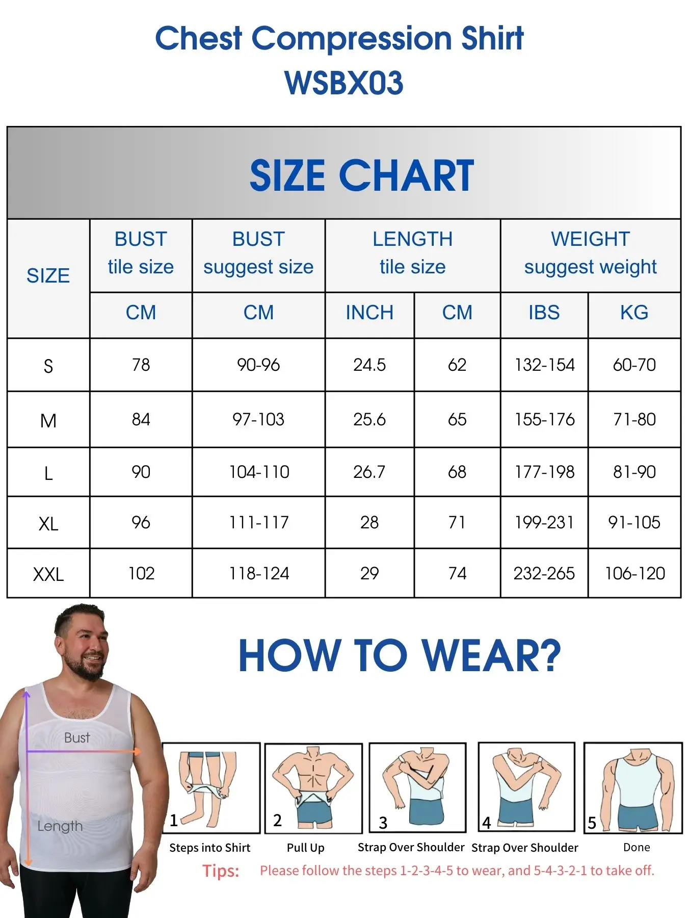 Männer Body Shaper Brust Schlank Tank Top Verstecken Gynäkomastie Kompression Shirt Für Männer Abnehmen Unterhemd Shapewear – Detail 11
