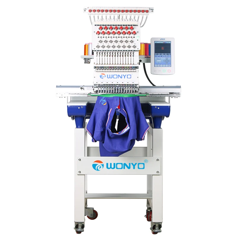 Cheap Price New 10 Inch Touch Screen Computerized Cap Embroidery Machine 3-Year Warranty CE Certified 1200 RPM for