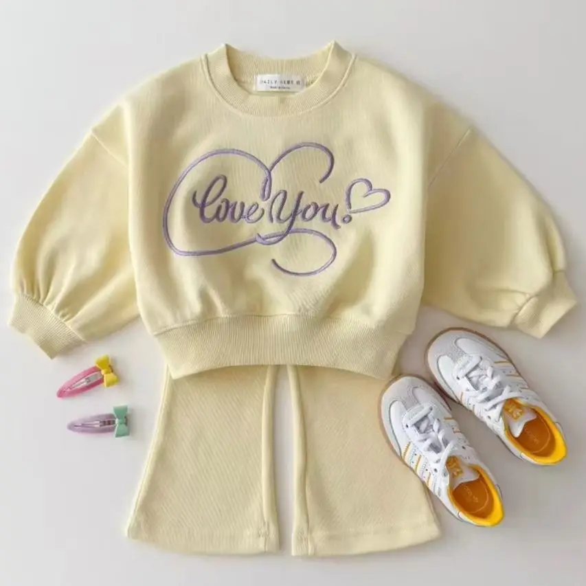 

Baby Girl Spring New 2025 Infant Girls Sweatshirt Suit Children's Embroidered Printed Hoodie+Casual Pants2Pcs Casual Children Cl