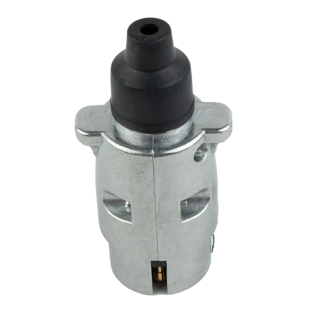 Brand New 12V 7 Pin Adapter Electric Trailer 7 Pin Connector Aluminium For Trailers RVs 12V 1Pc 7-Pin Operating