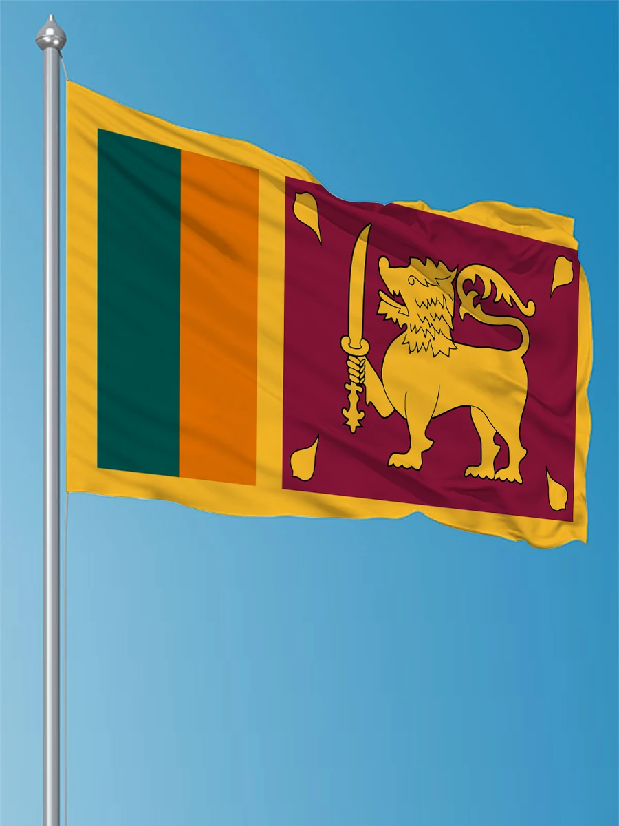 JimonFlag 90x150cm Sri Lanka Flag High Quality Flying hanging Sri Lanka Banner For Decoration And Activity