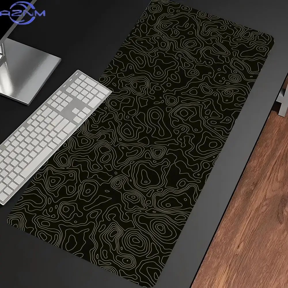 Gaming Mousepad Dark Totem Desk Mat Non Slip Rubber Locked Edge Keyboard Pad For E-Sports Office Laptop Desk Protector