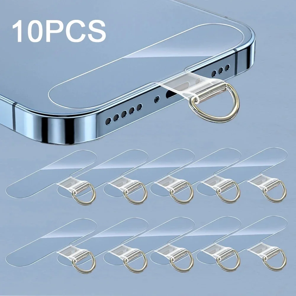 

10/5/1Pcs Universal Tpu Mobile Phone Anti-lost Lanyard Card Gasket Nylon Detachable Phone Hanging Cord Strap Patch Tether Pad