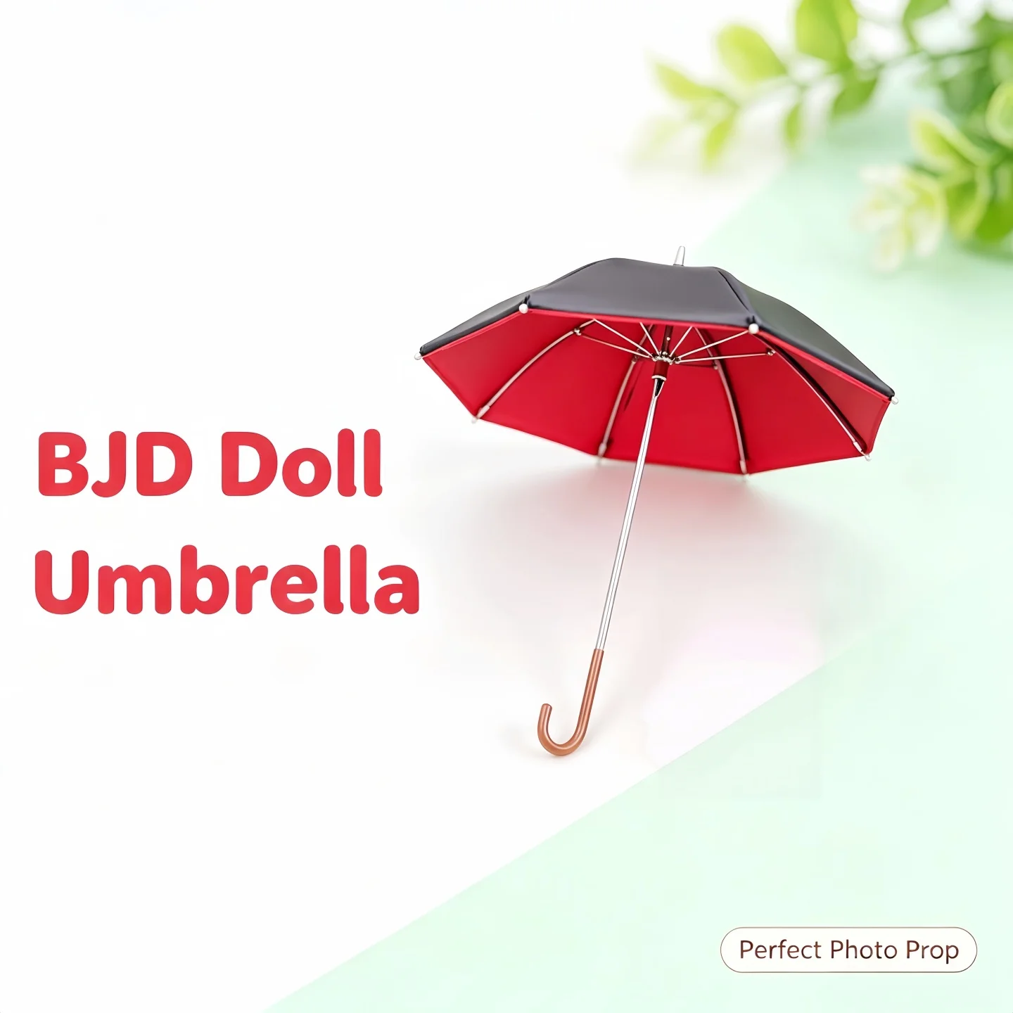 Limited Offer 1/6 BJD Doll Umbrella Three Color Mini Curved Handle for Doll Dress Up Photo Props Collection, Not for Human Use
