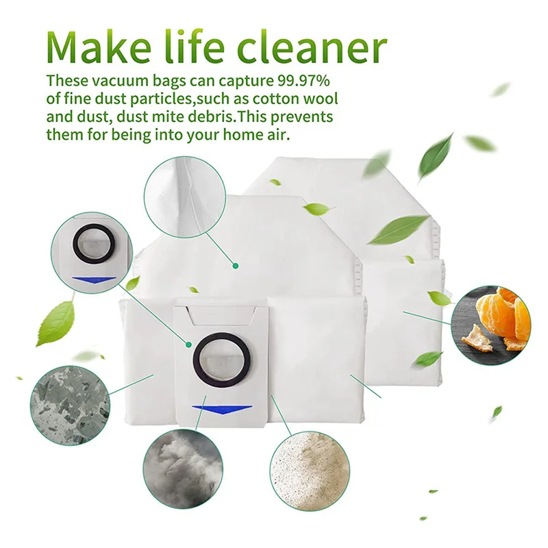 

A54Z 20X запасные части, мешки для пыли для Ecovacs Deebot X1 Omni/Turbo, аксессуары для робота-пылесоса, вакуумные мешки