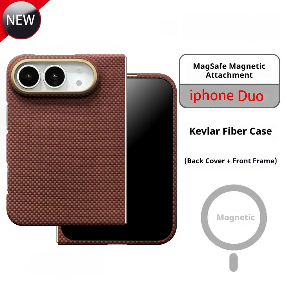 Official Case For iphone Duo, 100% Kevlar Magnetic MagSafe Ultra Thin Aramid Fiber Protection Cover iphone phone accessories