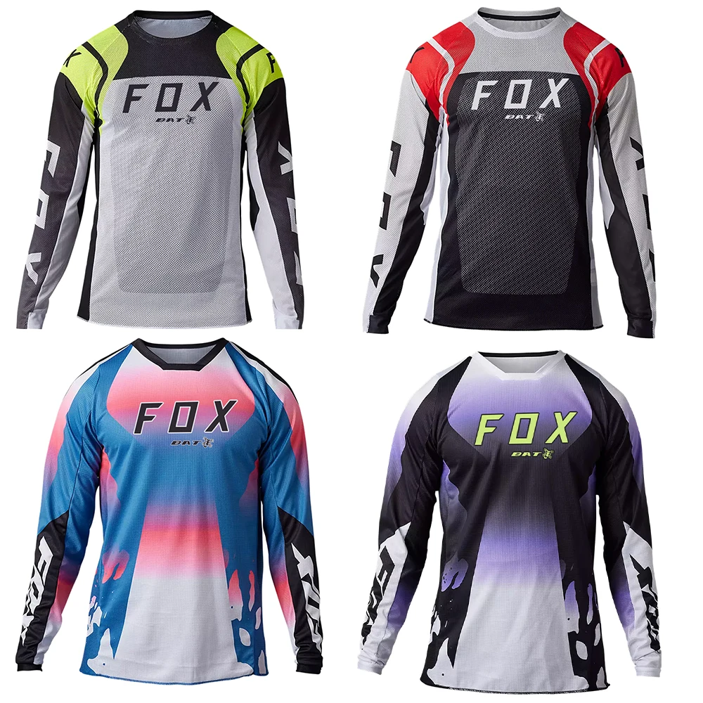 

MTB Downhill Jersey Mountain Bike Jersey Motorcycle BAT FOX T-Shirt Outdoor Sports Enduro MTB Jersey Maillot ciclista