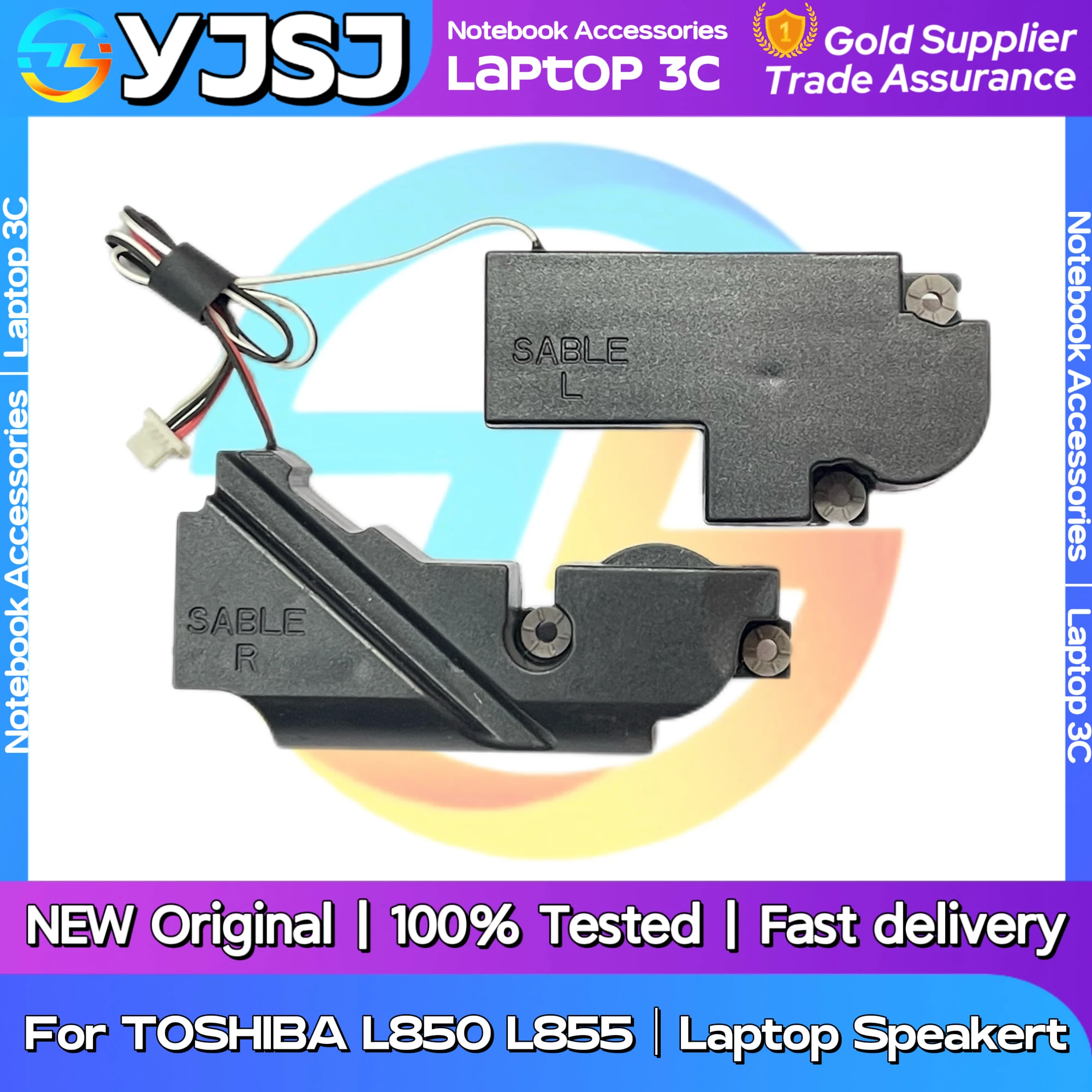 New GENUINE Original Laptop Speaker For TOSHIBA L850 L855 S855 L855D C855D C850 C855 built-in speaker horn audio