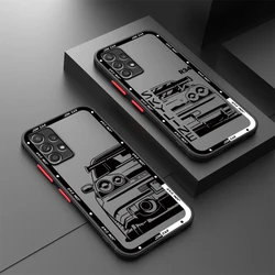 JDM Dream Car Case for Samsung Galaxy A55 A72 A12 A13 A14 A32 A34 A24 A54 A33 A73 5G A35 A52 A53 A15 A22 A23 A25 Shell Cover