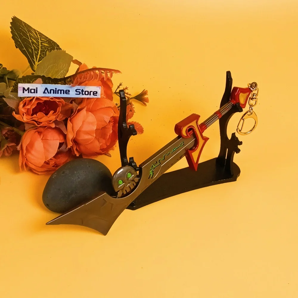 7인치 메탈 애쉬브링어 카타나 오리지널 사무라이 검 월드 오브 워크래프트 애니메이션 검 닌자 나이프 실물 크기 일본 카타나 장난감 선물