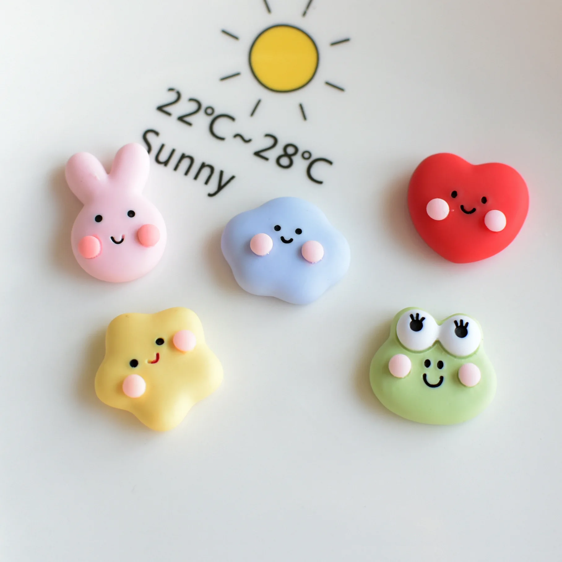 Accesorios de decoración de uñas de resina kawaii, suministro a granel, lindo nubes, estrella, conejo, corazón, 3d, 10 piezas, nuevo Proveedor Profesional