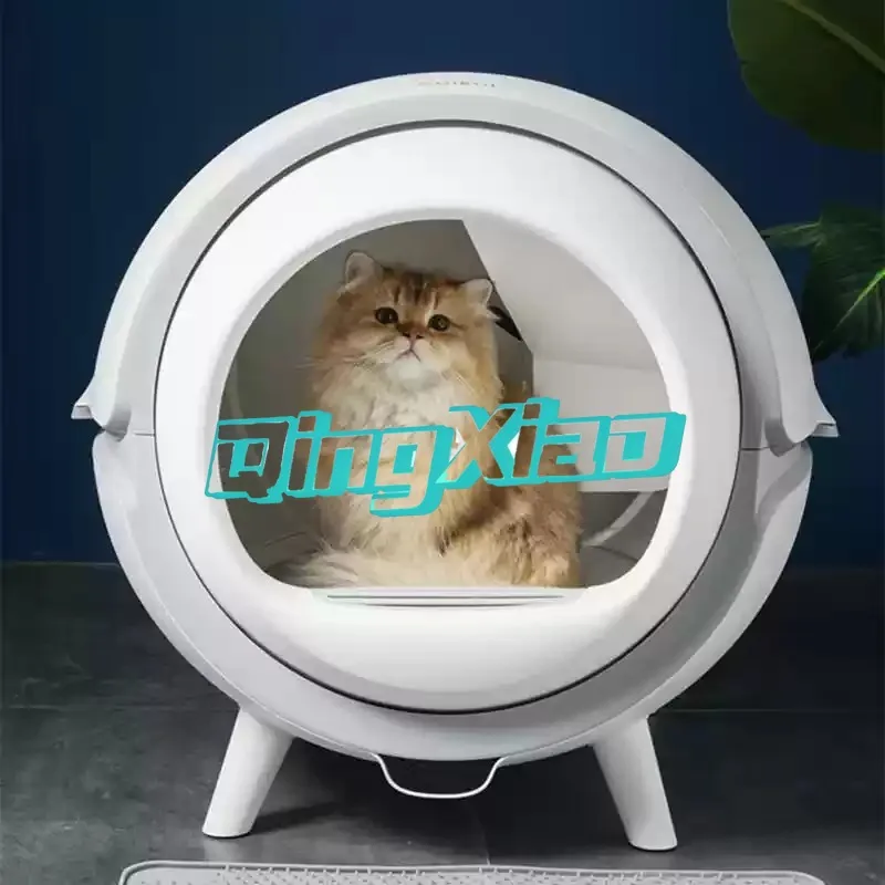 Smart Self Cleaning Litter Box Large Capacity Automatic Scooper UV Deodorizing Enclosed Cat Toilet Phone App Remote Control view 5