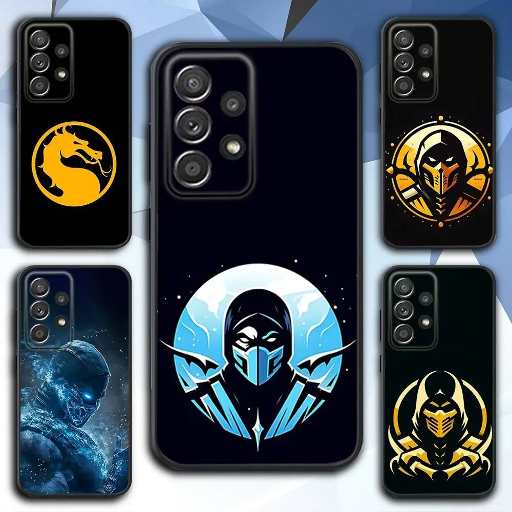 

K-Kombat Game M-Mortal Phone Case For Samsung S 25,24,23,22,30,21,10,9,Ultra,Plus,Lite,FE,4,5 G Soft Black Case