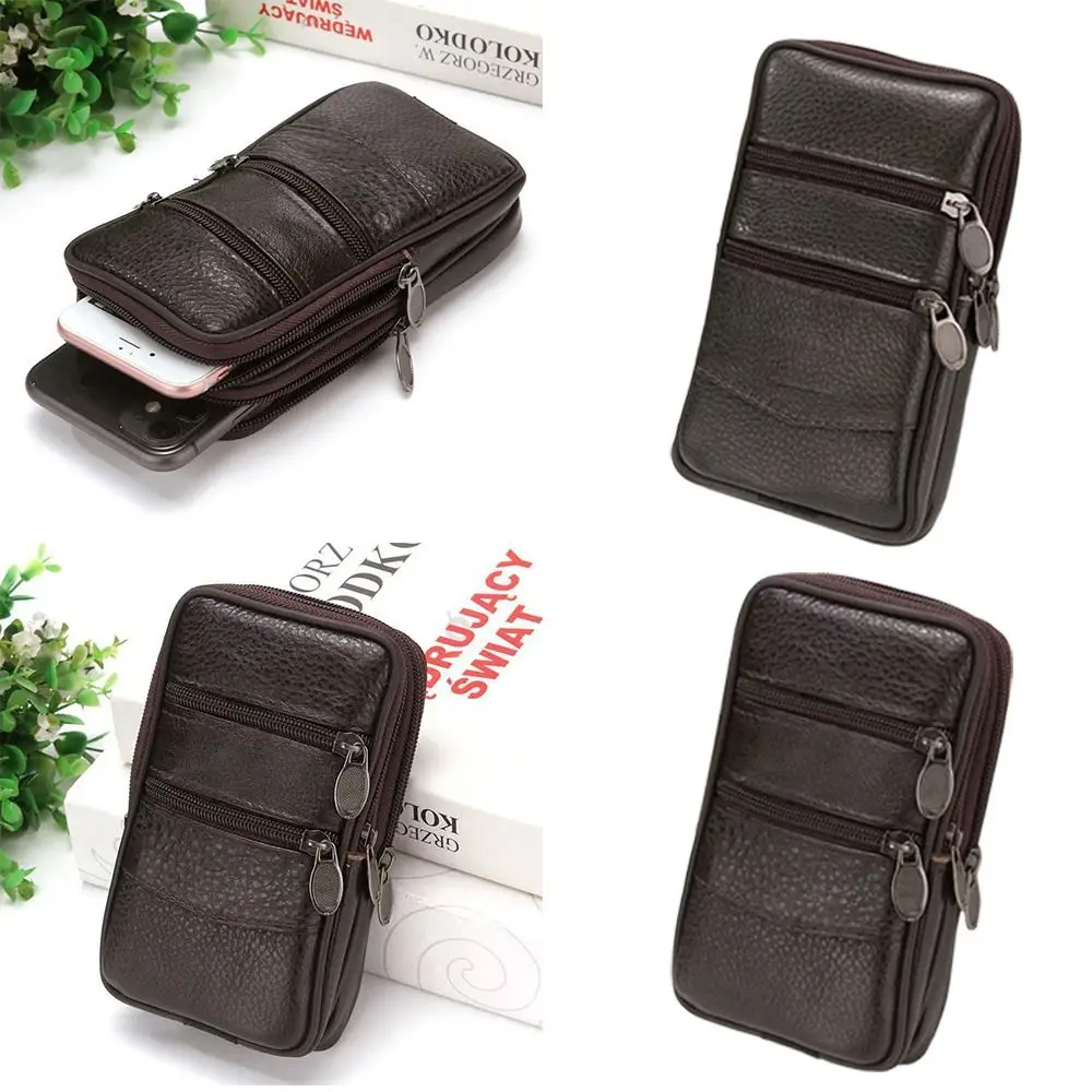 جديد حزام بو الجلود حامل هاتف الخصر حقيبة متعددة الوظائف المحمولة الرياضة محفظة الترفيه حزام مقاوم للماء الحقيبة يوميا