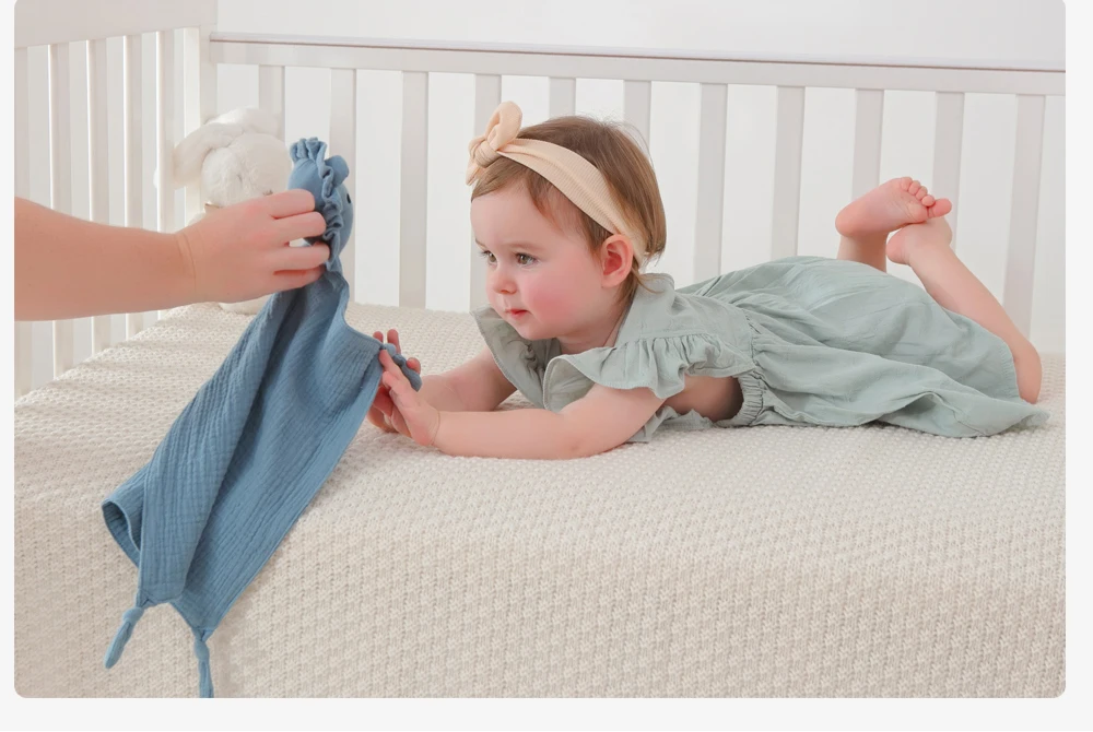 Musselin Baby Komfort Handtuch Baumwolle Tröster Decke Weiche Neugeborene Schlaf Puppen Kinder Mode Schlaf Spielzeug Beruhigen Beschwichtigen Handtuch Lätzchen – Detail 19