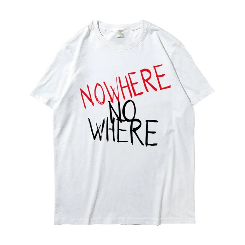2026 Star Same T-shirt PHOTO Nowhere Printe TShirt Kpop Stay in Shirt Pullovers Women Korean Style Summer Oversized POPUP Tshirt