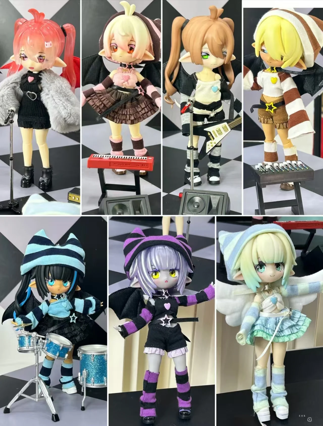 1/12 Bjd Movable joints Ufdoll Doremi Band Series Blind Box Anime Figure Doll Change Clothes Toys Surprise Gift Mystery Box