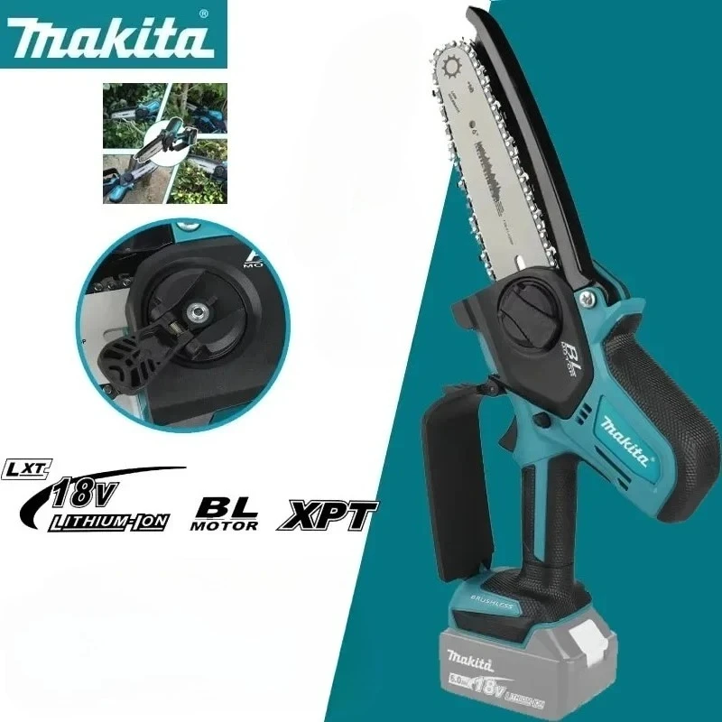 

Makita 6 Inch Cordless Mini Chainsaw Portable Handheld Saw for Woodworking & Logging