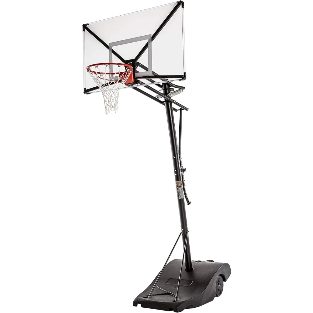 Suporte exterior portátil do basquetebol, porta do basquetebol, encosto ajustável, 10 pés, inclui 50 "e 54" objetivo