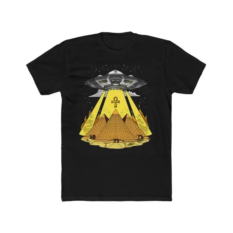 Spaceship And Anc Cotton Crew T Shirt