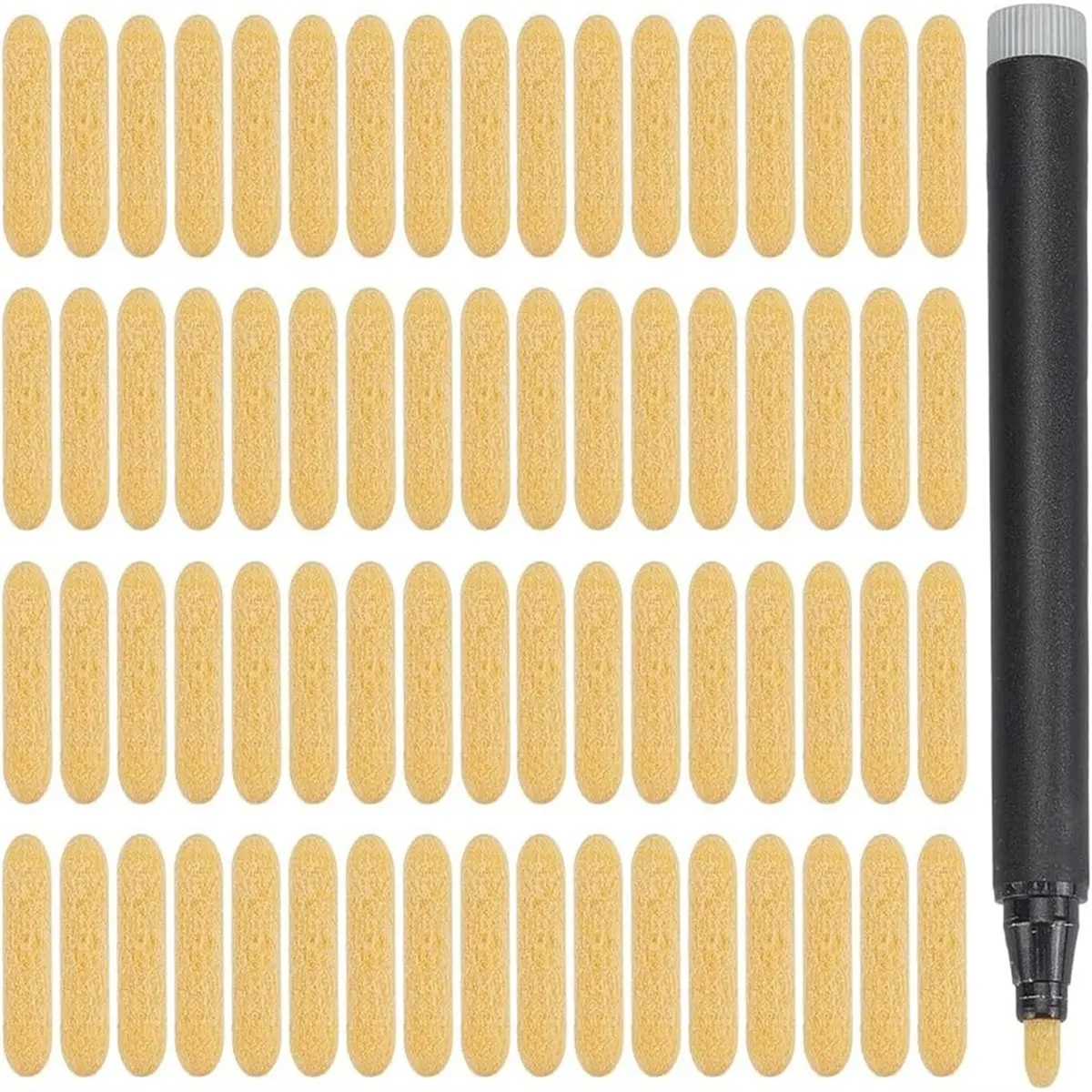 Eco-friendly 120 PCS Paint Marker Tips Replacement Nibs 0.89x0.18 Inch Dual-Easy Change Fine Tip for Drawing Writing Calligraphy