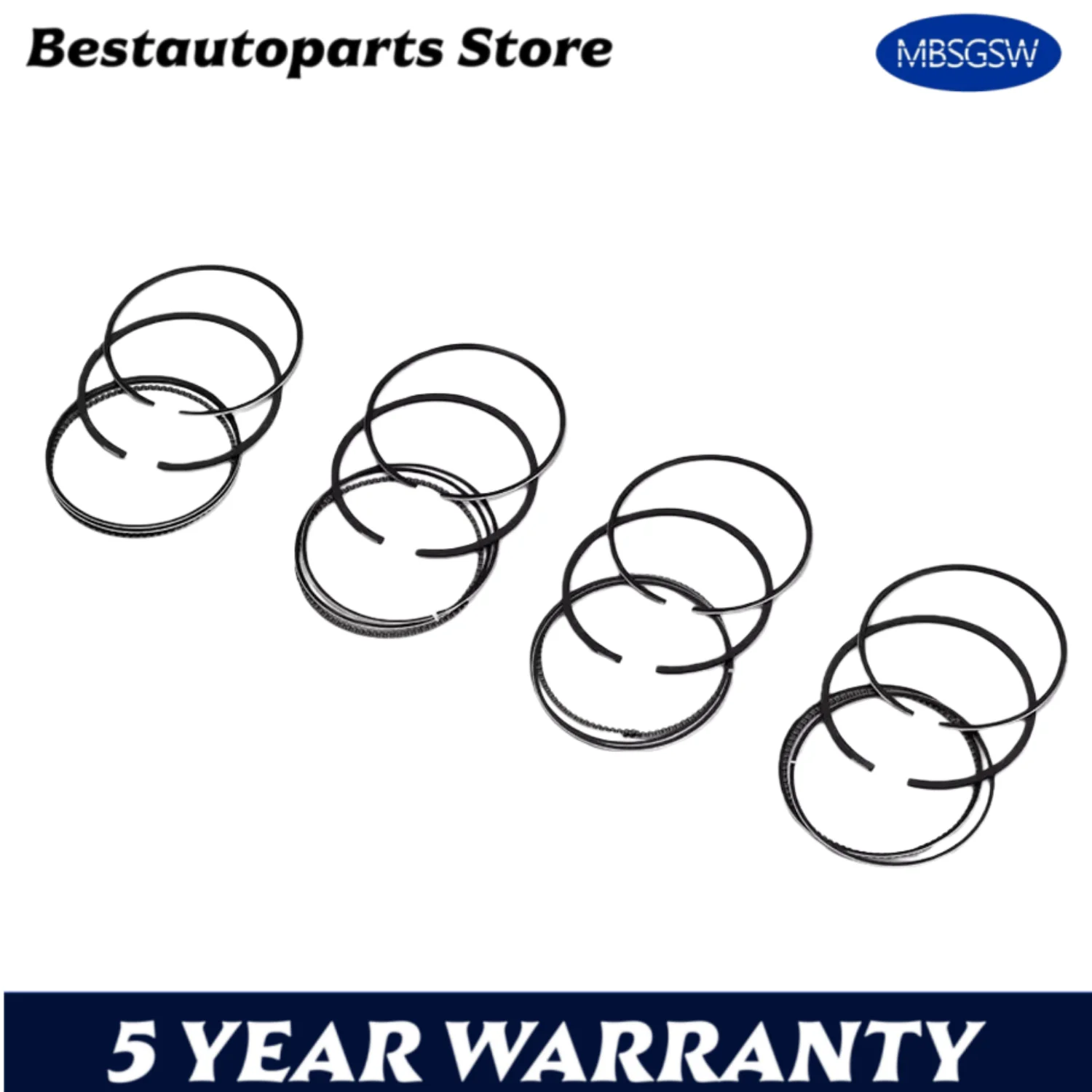 4 Sets AUTO Engine Piston Rings Set For BMW CITROEN MINI PEUGEOT 1.6L 1.6T L4 16V GAS N12 N13 N14 N16 N18 2006-2024