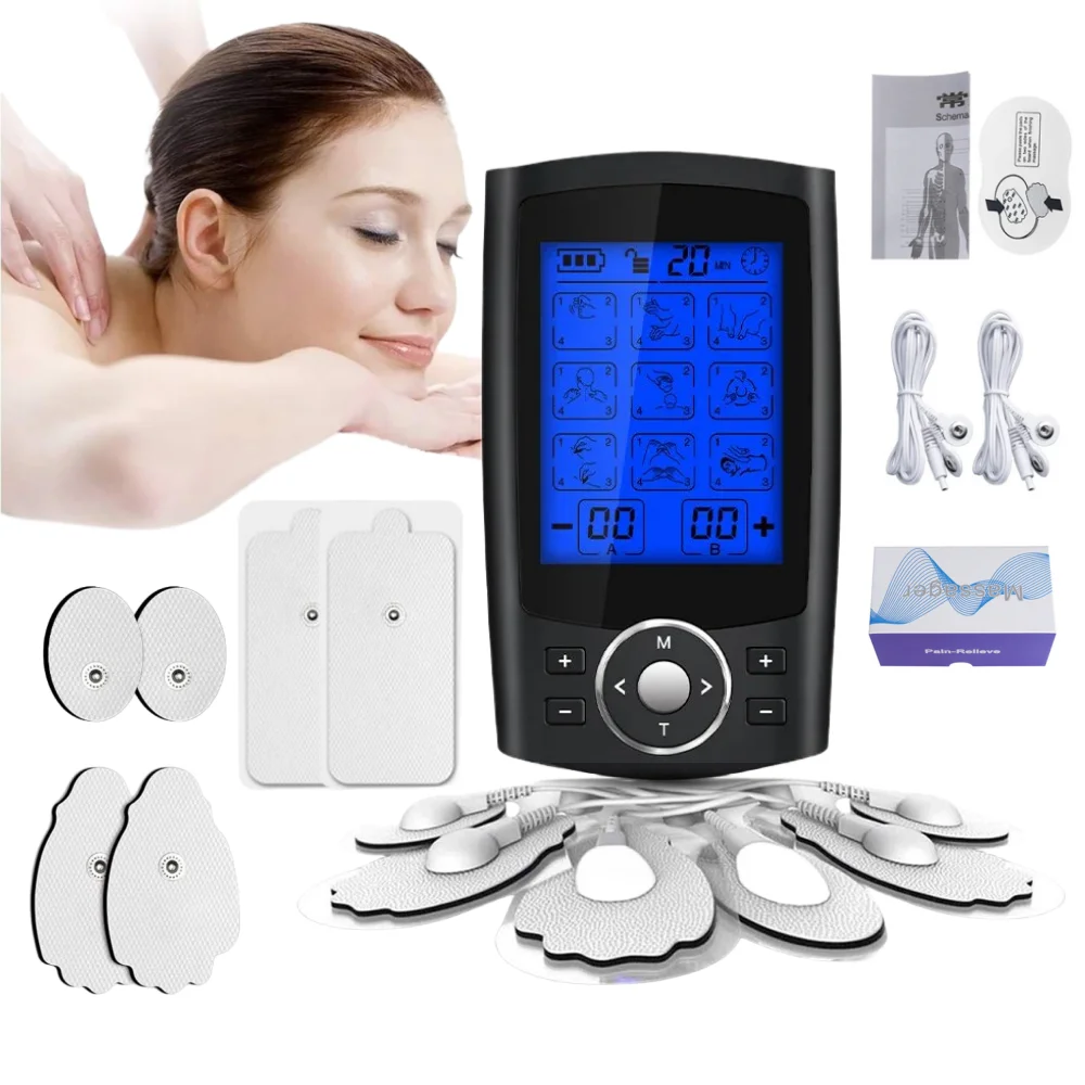 36Mode TENS Electric Muscle Stimulator EMS Body Massager Digital Therapy Acupuncture Pulse Meridians Slimming Machine Relaxation