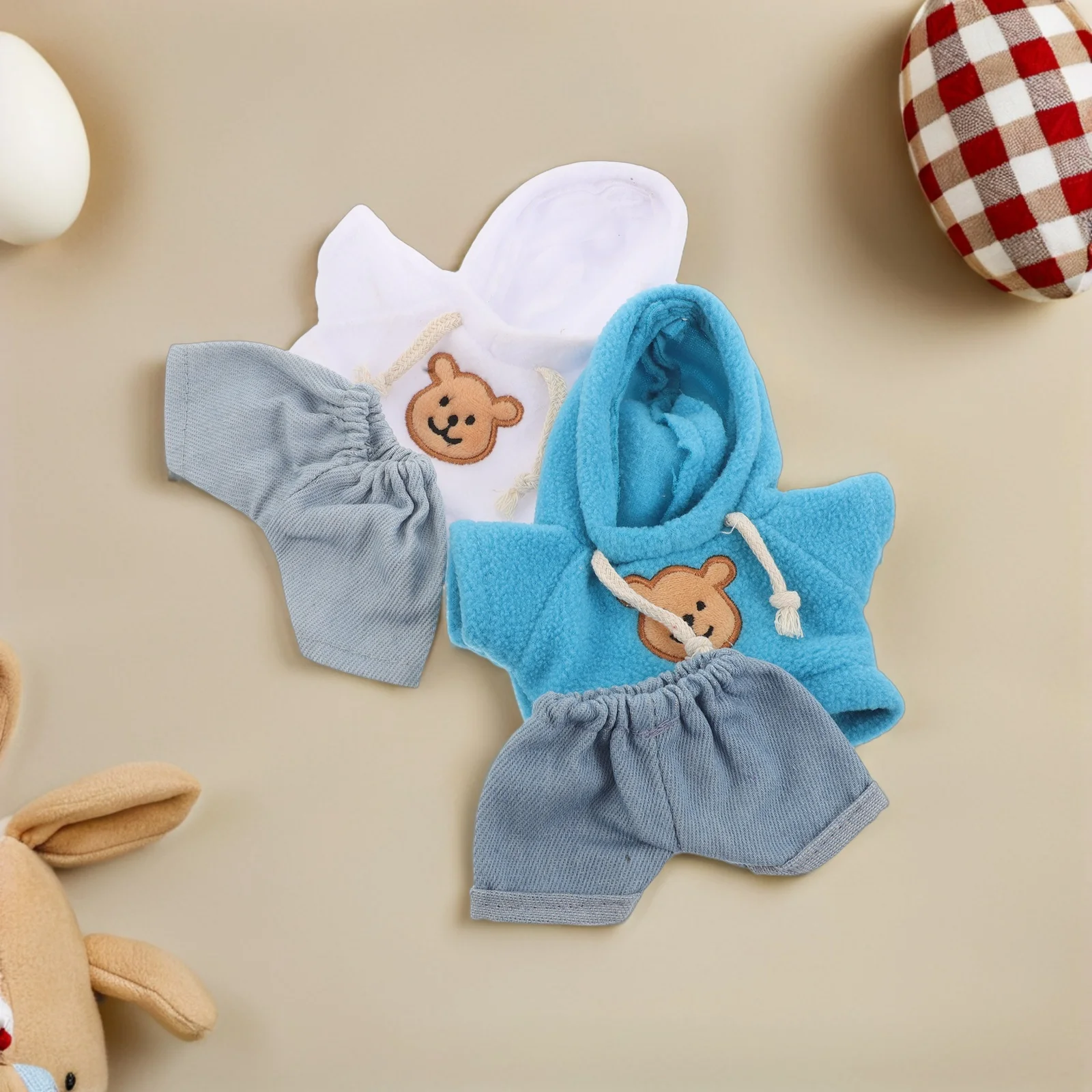 

4 Pcs Bear Clothes Set Dress Kit Outfit Accessories Sweater Replace DIY for Stuffed Animal