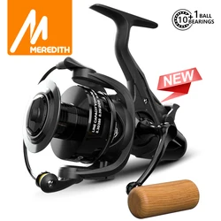 MEREDITH-GEMINI Series Fishing Reel, Front and Rear Drag System, Freshwater Spinning Reel, Double Brake, 10 + 1BB, 9kg Drag, New