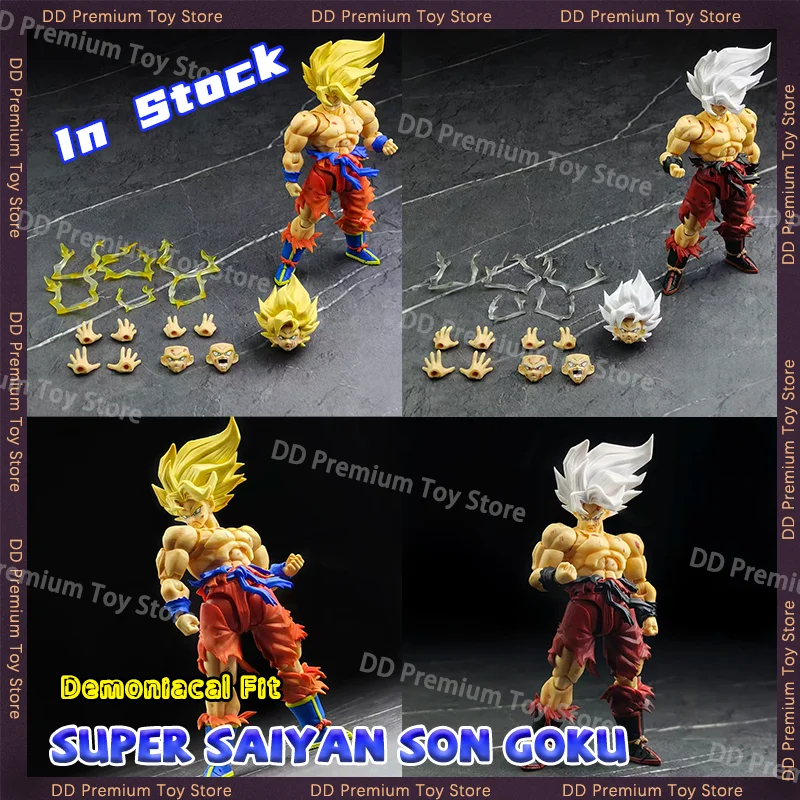 

In Stock N&T Studio Son Goku Figures Dragon Ball SSJ N T Goku SHF Battle Damaged 3.0 Anime Action Figures Collectible Model Toys