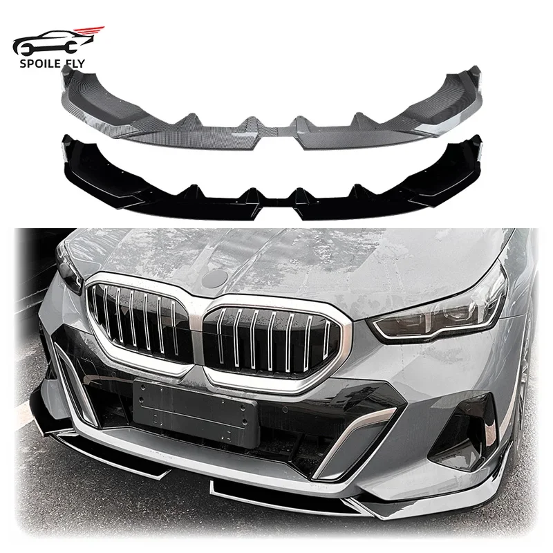 

2PCS 2024 To Up For 5 Series I5 G60 G61 M Sport MP Style Front Bumper Lip Splitter Diffuser By ABS Guard Protector Body Kit