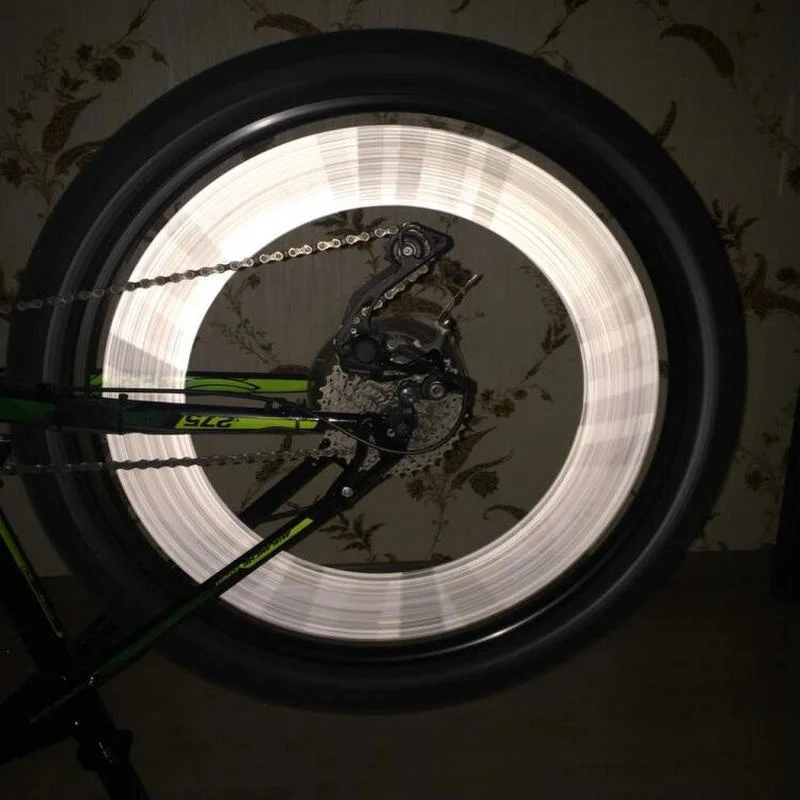 12 PCS / Bag Bicycle Bike Wheel Spokes Reflective Sticker Tube Warning DIY Cycling Reflector Reflective 7cm Fast Shipping