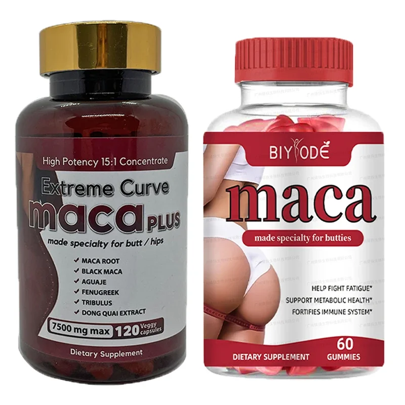 1 set of maca gummies+capsules to improve immune balance and female hormone health food