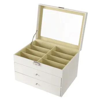 1個裝 2/3/4/5格眼鏡收納盒 可折疊便攜旅行整理盒 眼鏡太陽眼鏡收納盒 壁掛式收納盒 8 最佳銷售 墨鏡盒 - №4