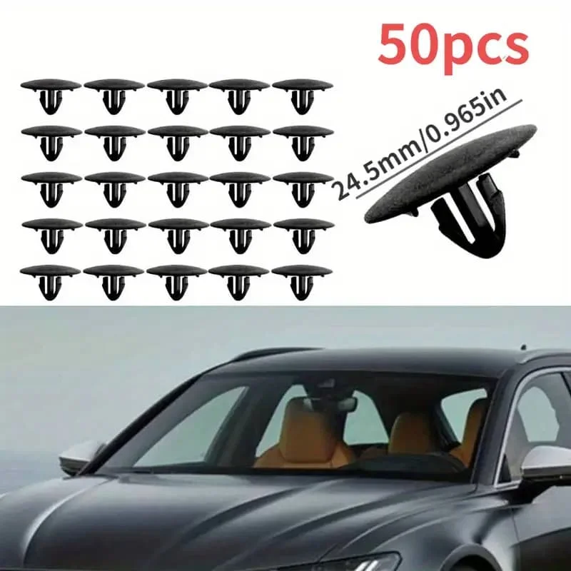 

50 PCS Car Hood Insulation Retainer Black Plastic Clips Fastener For Toyota 90467 09050 Rivet Retainer Car Parts