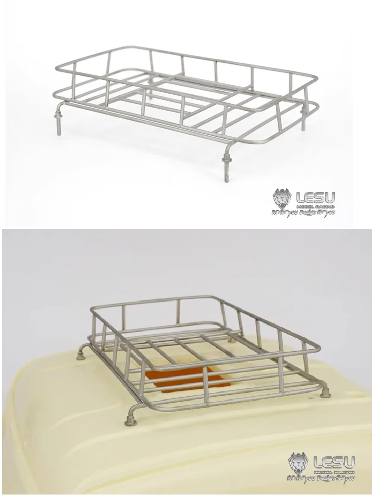 1/14 RC Toy Truck Cab Canopy Frame Roof Rack For Tamiya 1/14 RC Tractor Truck For SCANIA MAN FH16 Parts Accessories LESU G-6127