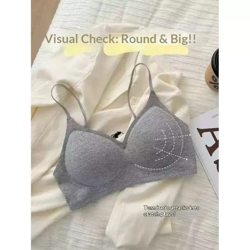 Ultra-Thin Strapless Seamless Bra with Molded Cups Minimizes Small Busts While Enhancing Projection Prevents Side Spillage