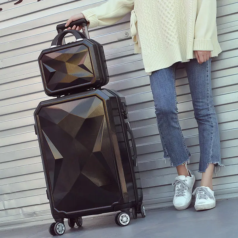 ensemble-de-valises-a-motif-diamant-valise-mere-fille-sac-de-voyage-avec-roulettes-multidirectionnelles-pour-hommes-et-femmes-couleur-unie-pc-abs-mat
