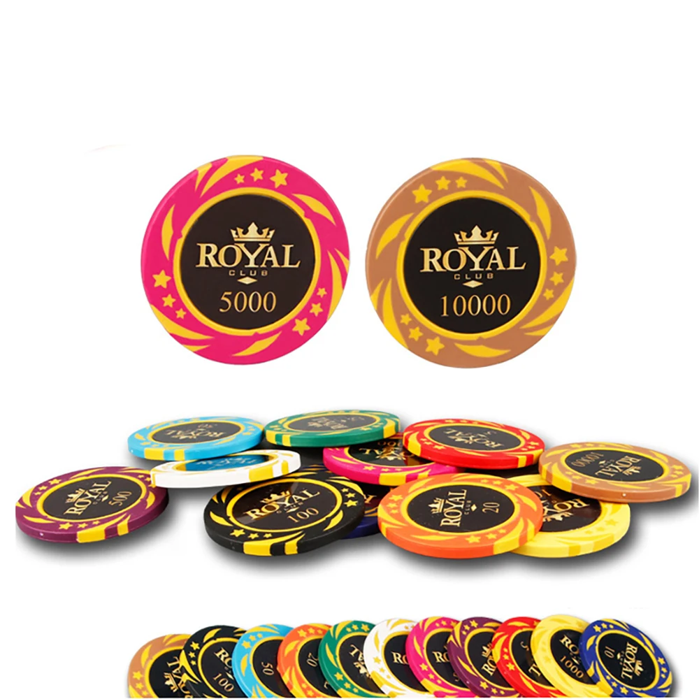 300pcs Clay Chip Set 40mm Texas Hold\'em Chips Professional Casino Coins Party Games Entertainment Scoreboards