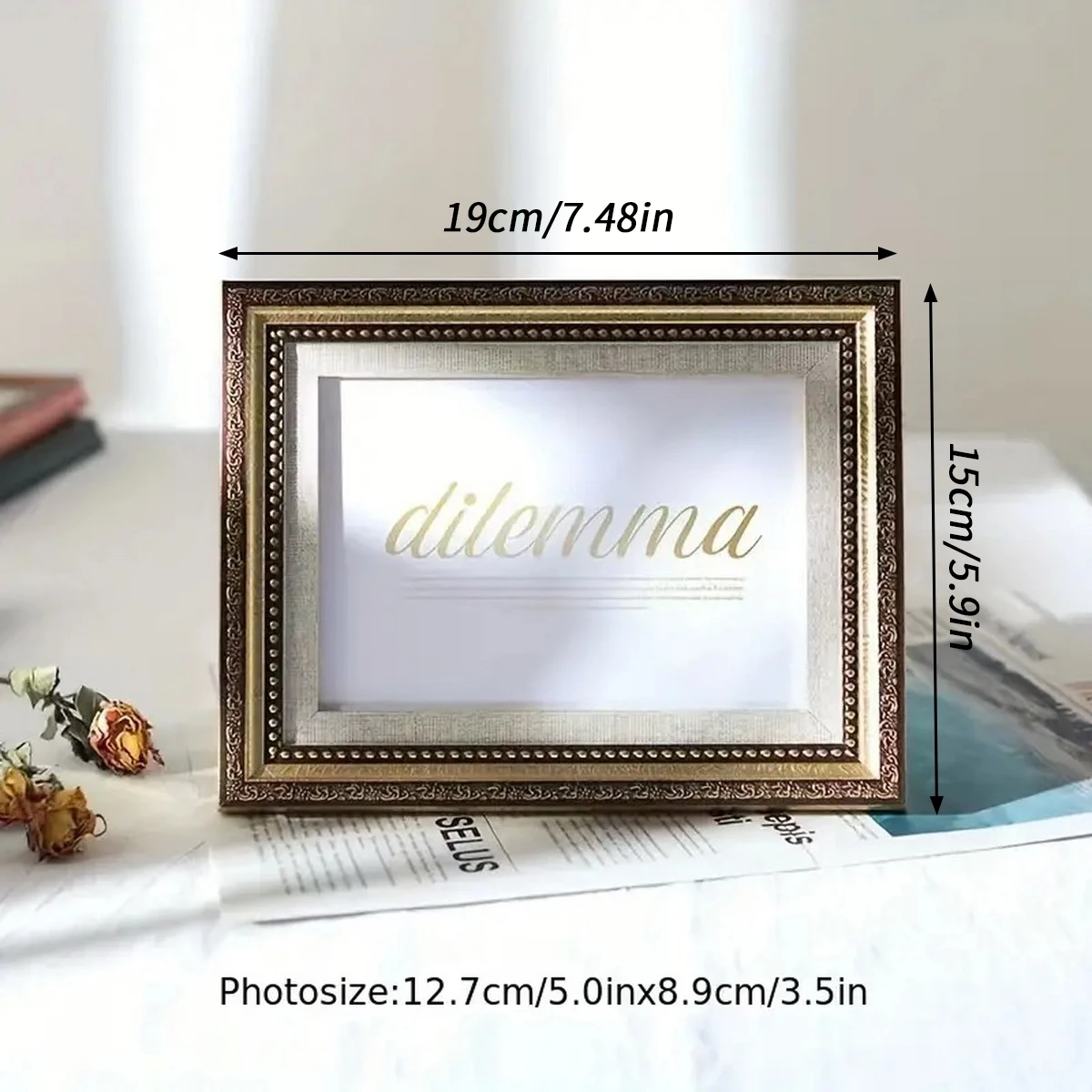Bingkai Foto Kayu Retro Nostal - Bamboo Photo Frame ulasan dan harga